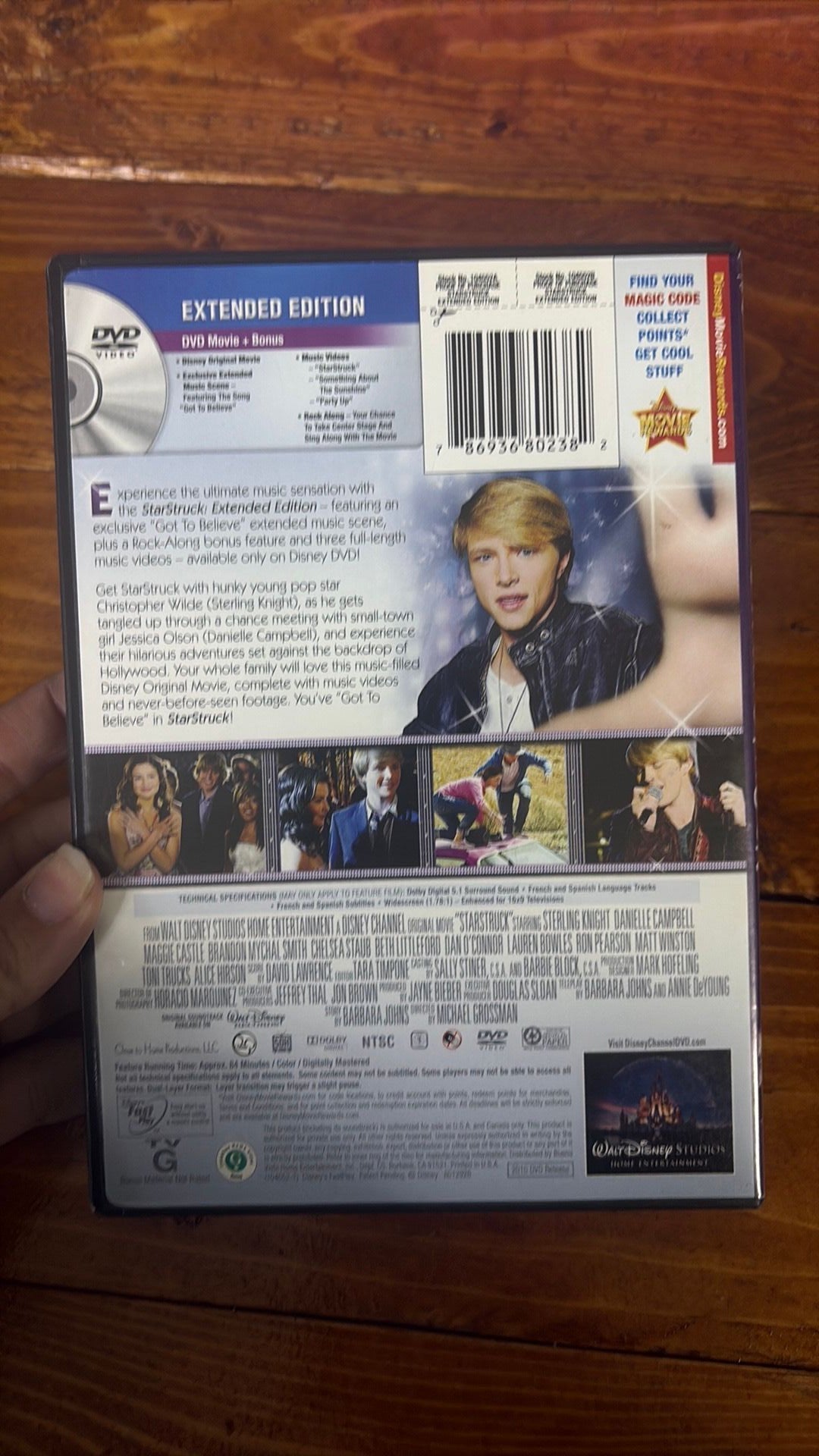 STARSTRUCK 2010 DISNEY DVD EXTENDED EDITION OOP STERLING KNIGHT Untested