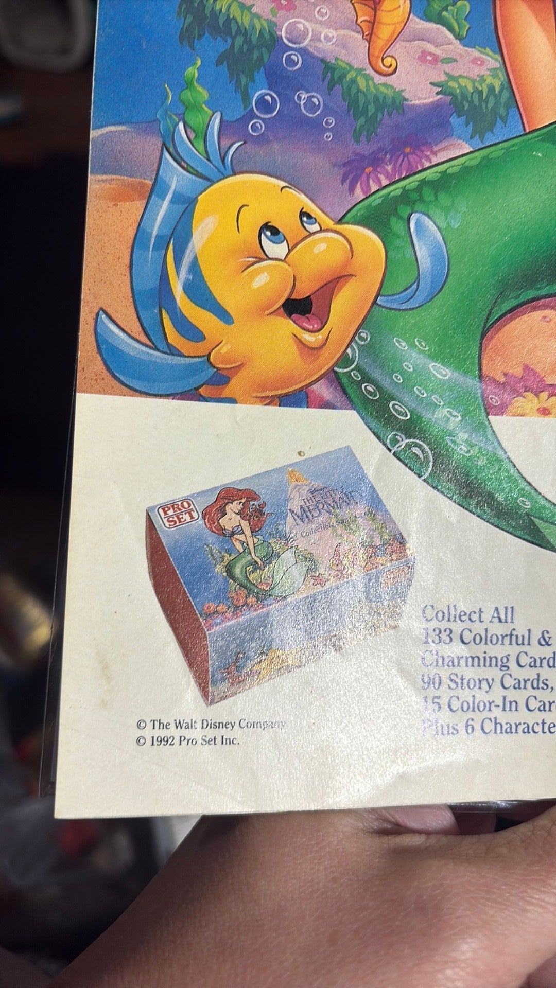 B3- Disney The Little Mermaid Magazine Premiere Issue Ariel Sebastian 1992