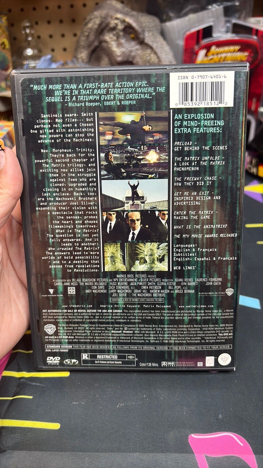 The Matrix Reloaded Full Screen Edition DVD Very Good - 2 disc