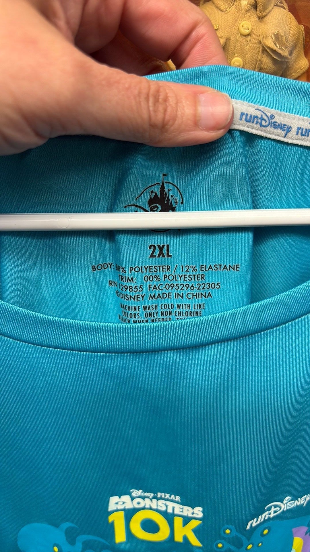 Run Disney T-Shirt Adult 2XL Blue Monsters Inc I Did It 2023 Short Sleeve