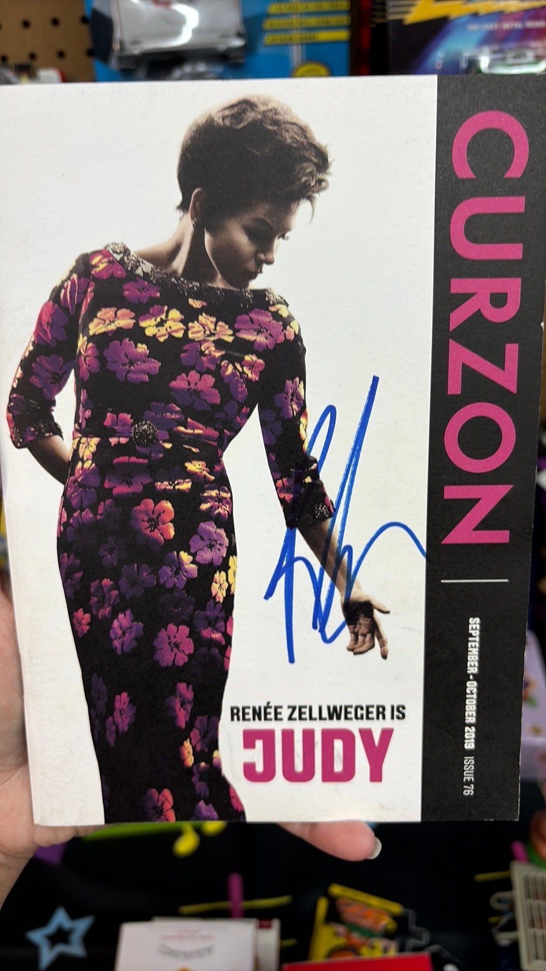 Judy Carson September-October 2019 Autographed by Renee Zellweger