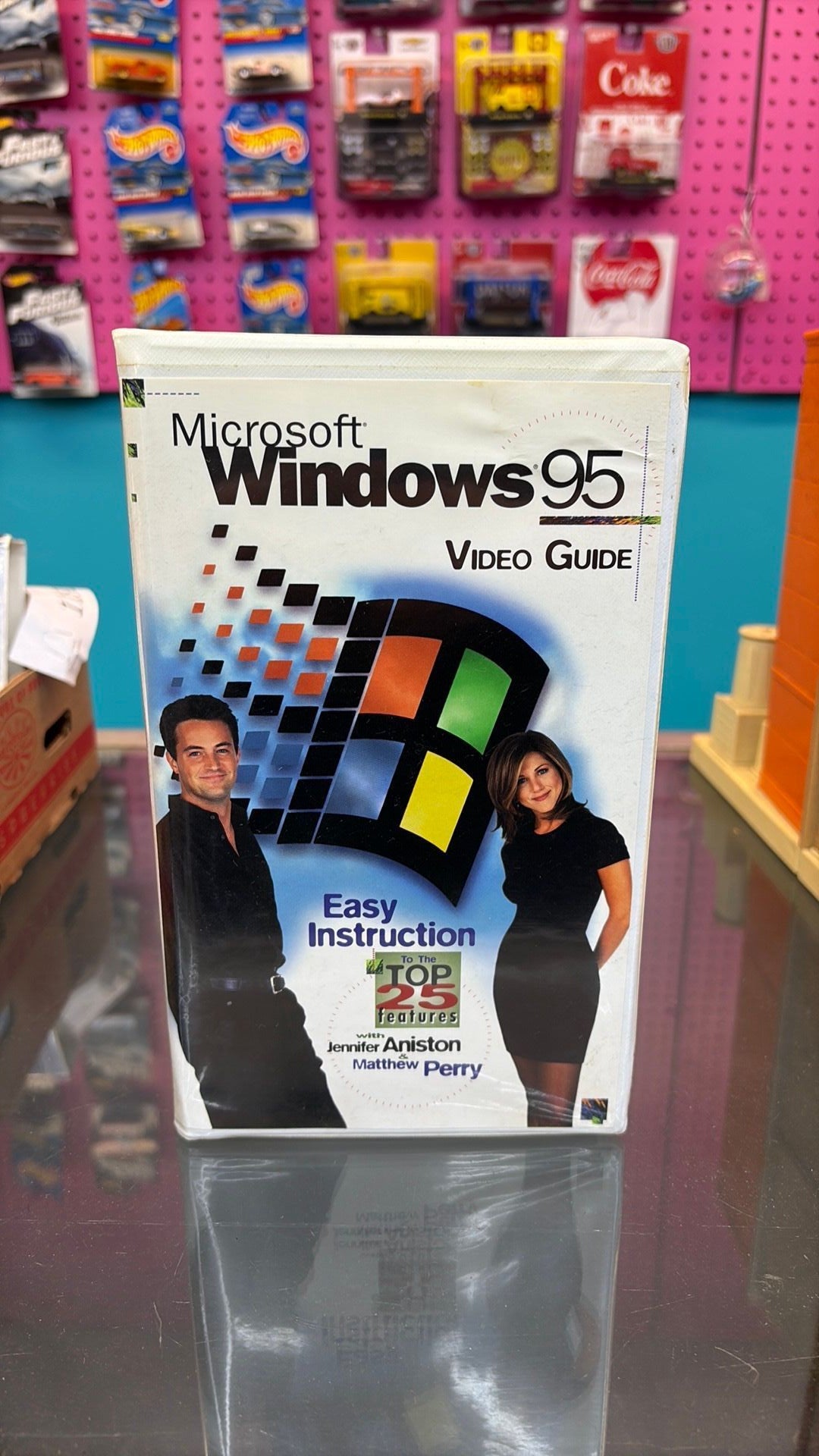 Microsoft Windows 95 Video Guide With Jennifer Aniston And Matthew Perry VHS VTG
