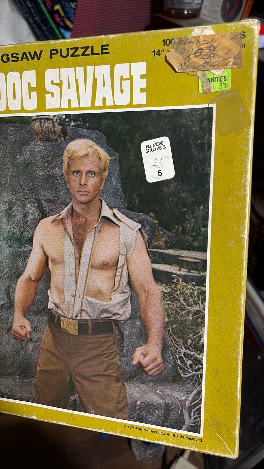 Doc Savage Movie  Ron Ely Whitman 100 Piece Jigsaw Puzzle 1975 Ron Ely Complete