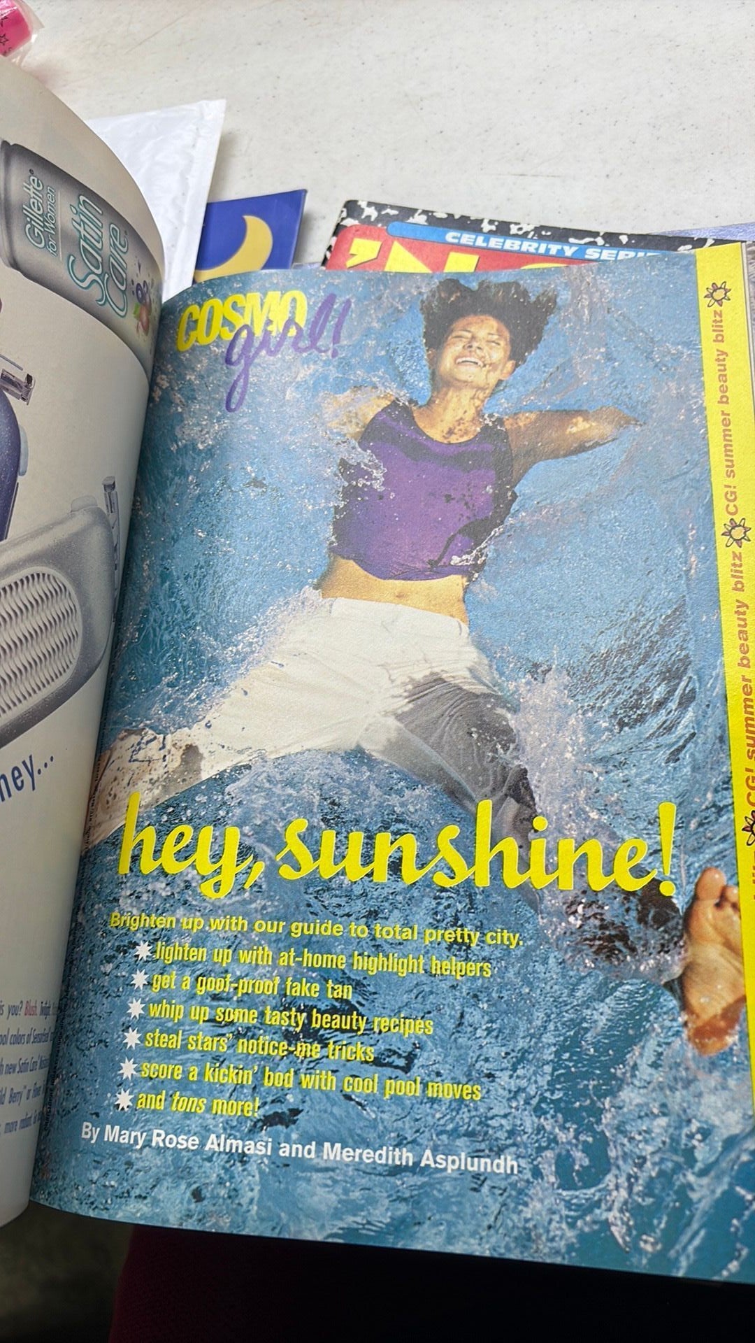 B3- CosmoGirl Magazine Vintage May 2000, 'N SYNC, Limp Bizkit Stickers