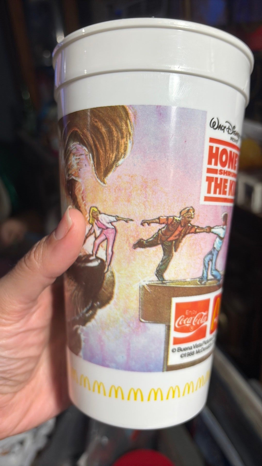 12B- Vintage McDonalds 1988 Honey I Shrunk The Kids Movie Drinking Cup