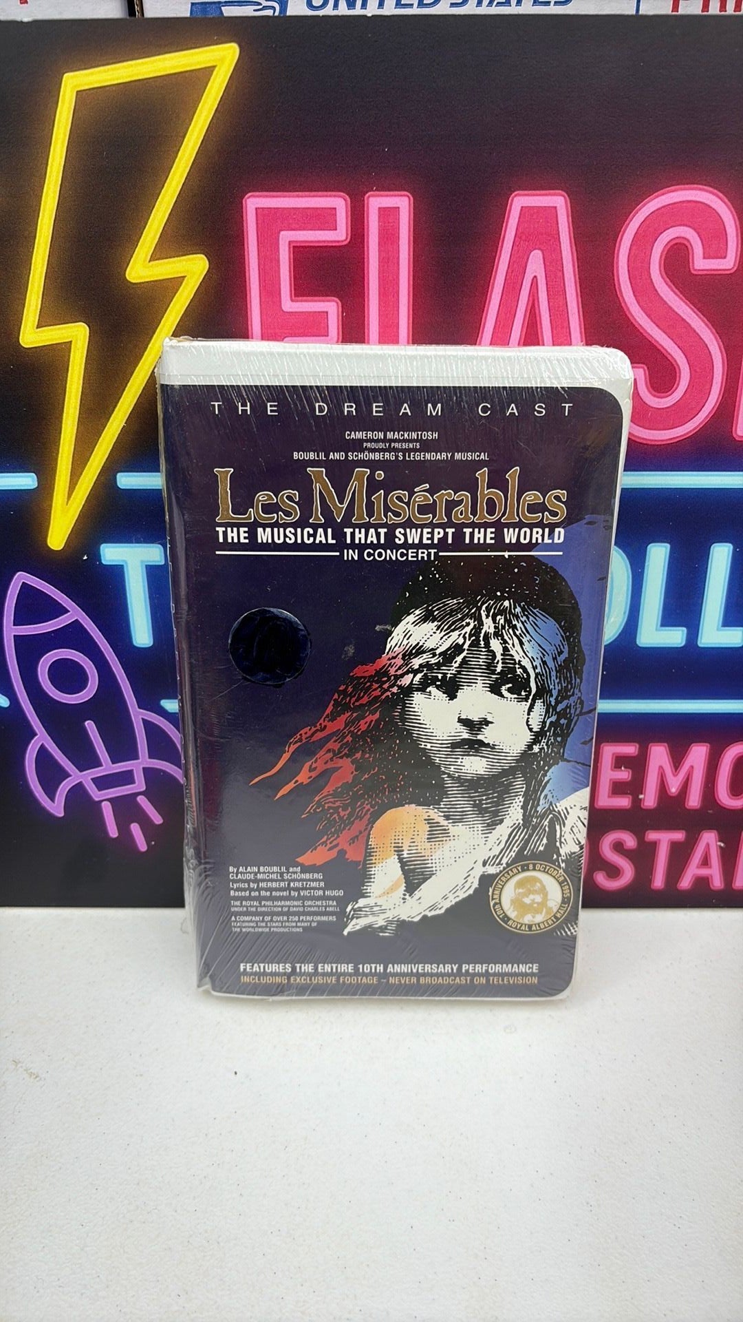 Les Miserables The Dream Cast 10th Anniversary Royal Albert Hall Sealed New VHS - see photos