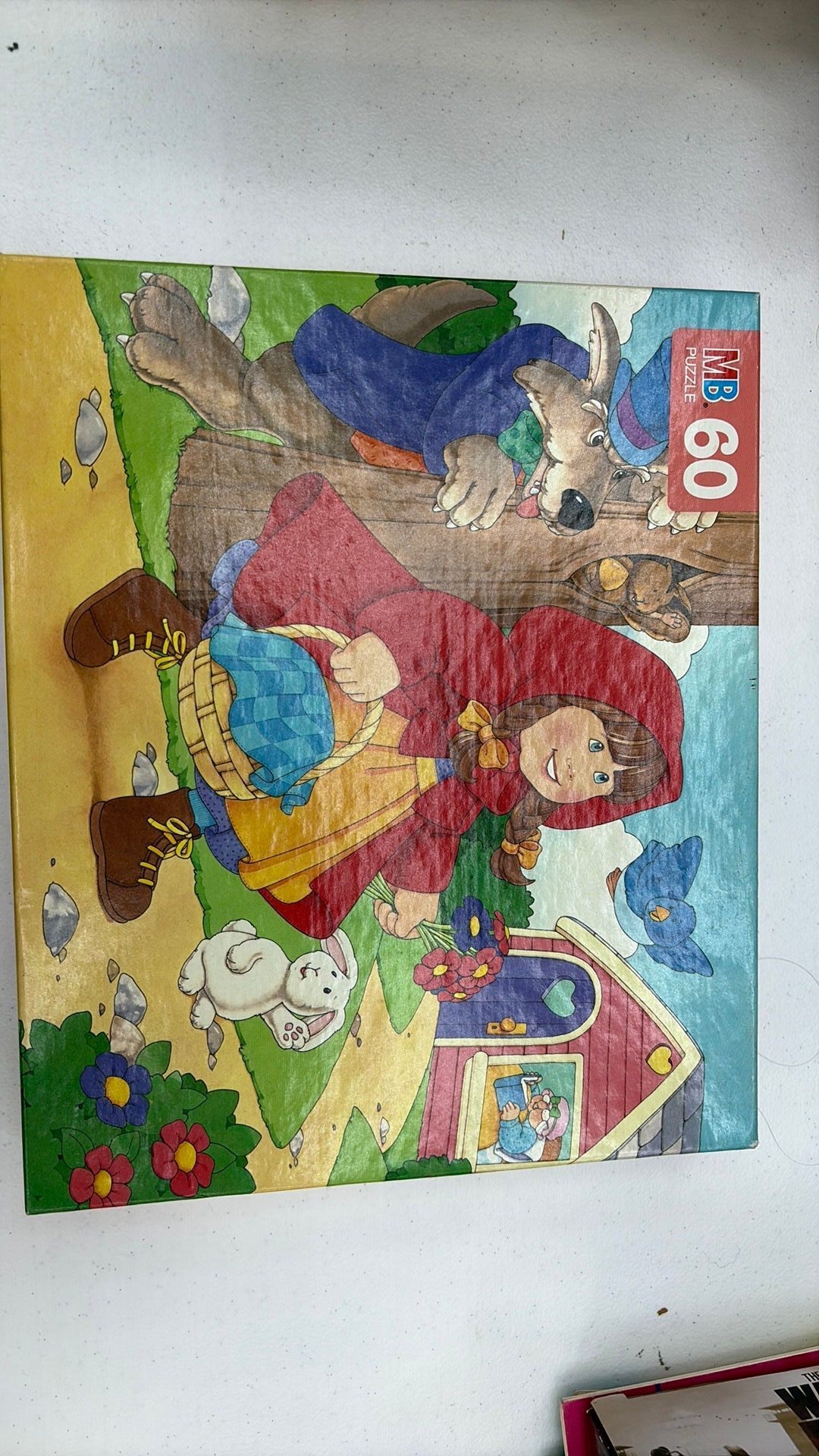 4B- Milton Bradley VTG 1993 The Little Red Riding Hood Storybook Puzzle 60 pieces