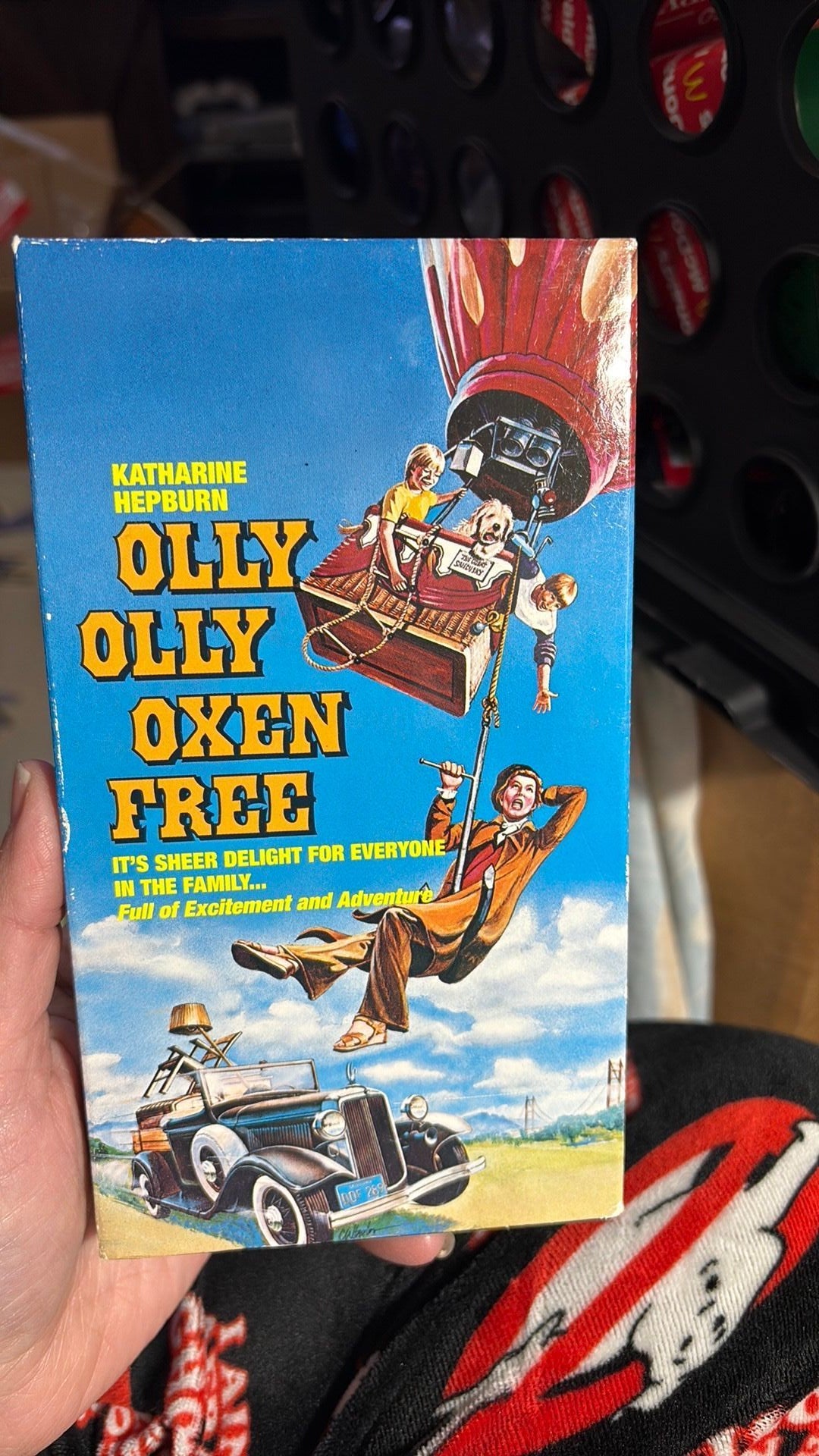Olly Olly Oxen Free VHS Video Tape Katharine Hepburn 1978 Great Balloon Race