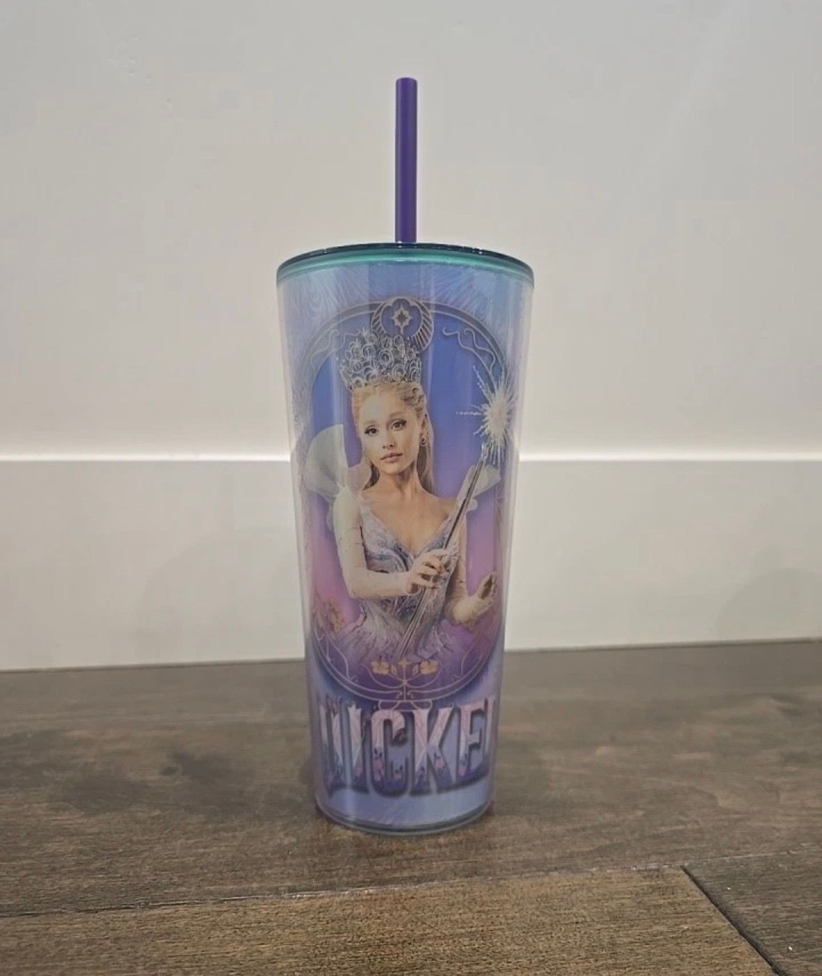 6B - Wicked For Good Tumbler Cup Cinemark With Reusable Straw New Glinda & Elphaba - New
