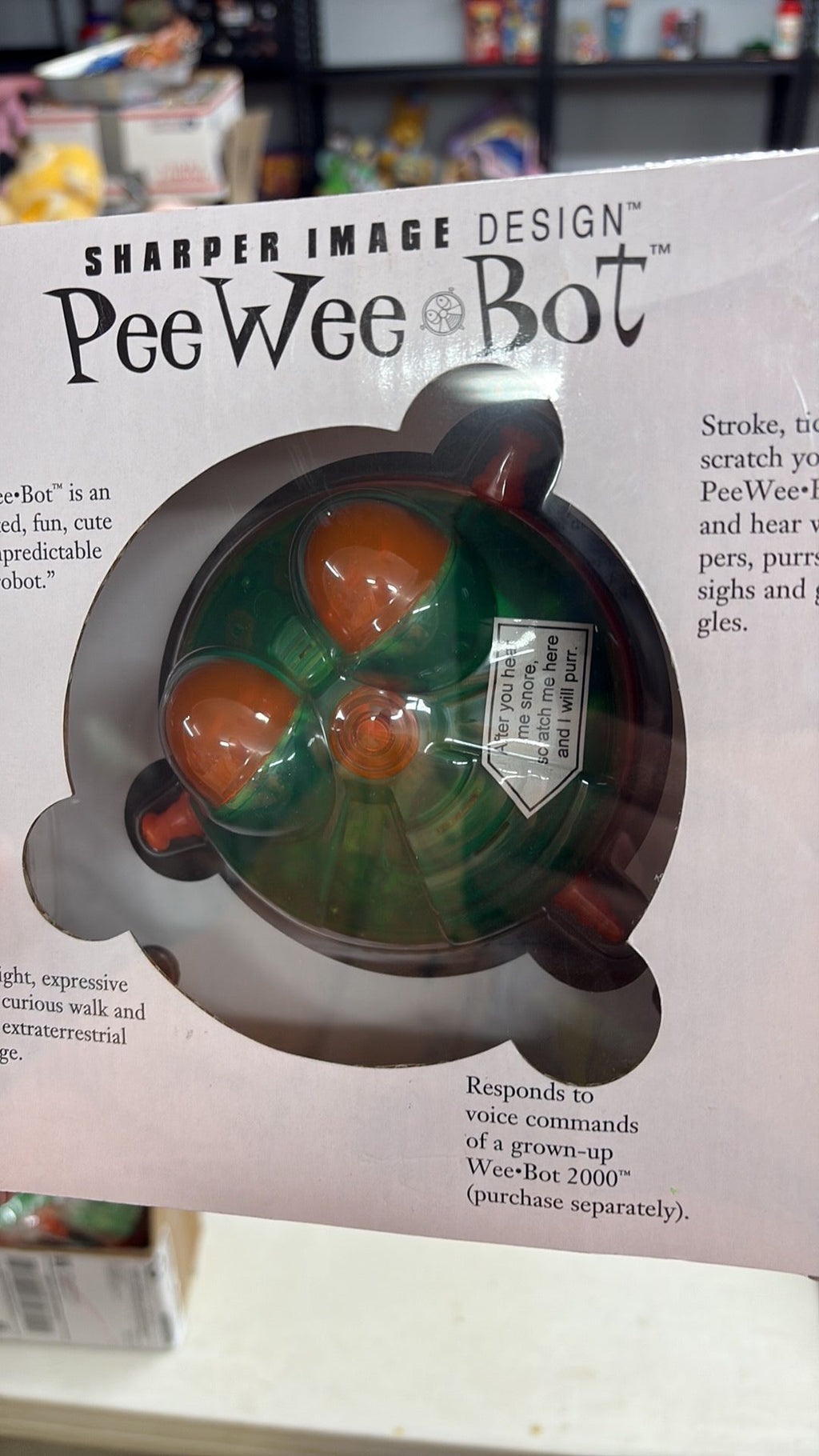 8C - SHARPER IMAGE Design PEE WEE BOT, NEW TOY ROBOT - 3B