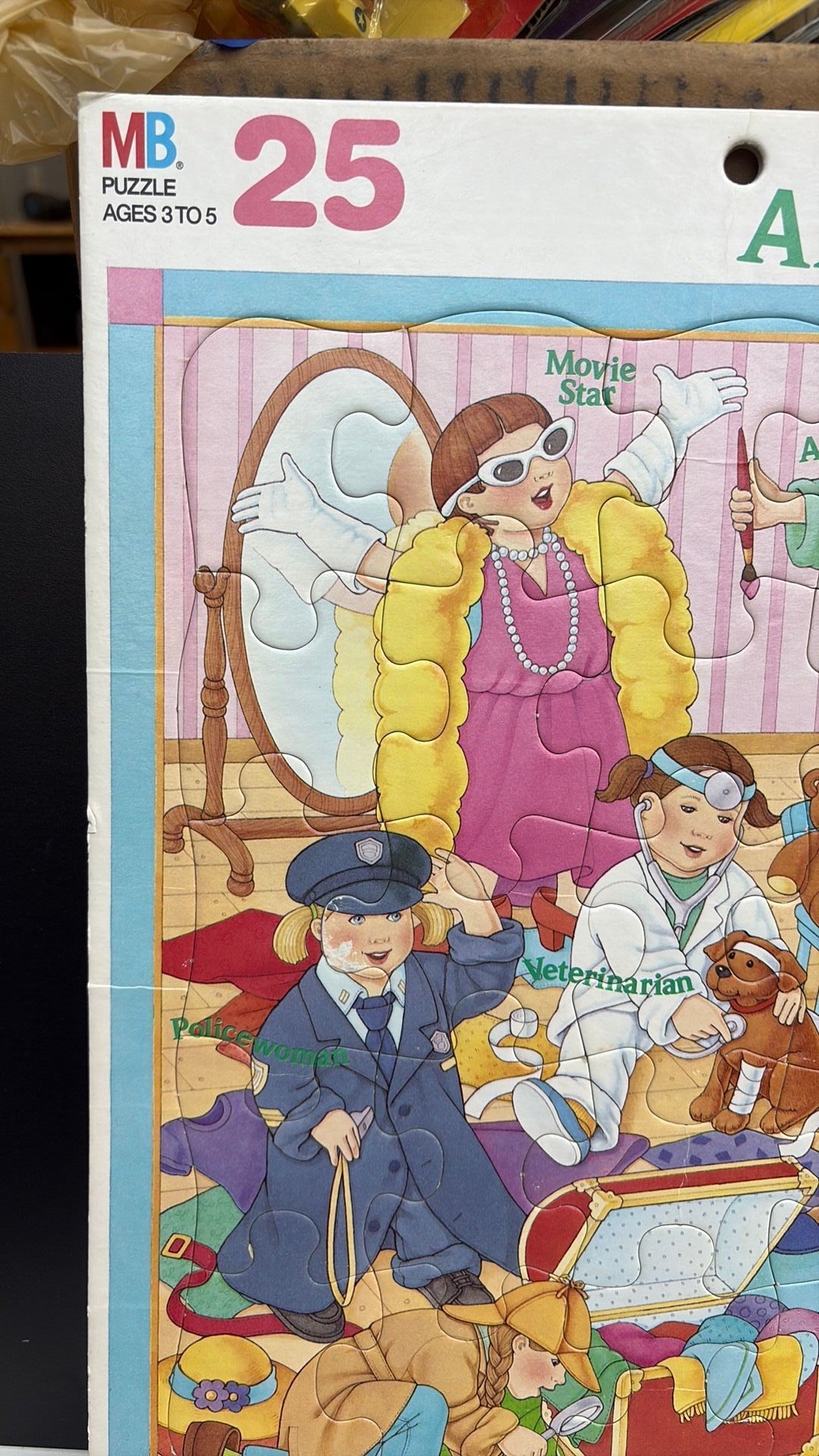 4B- 1998 Milton Bradley "All Grown Up" 25-piece puzzle