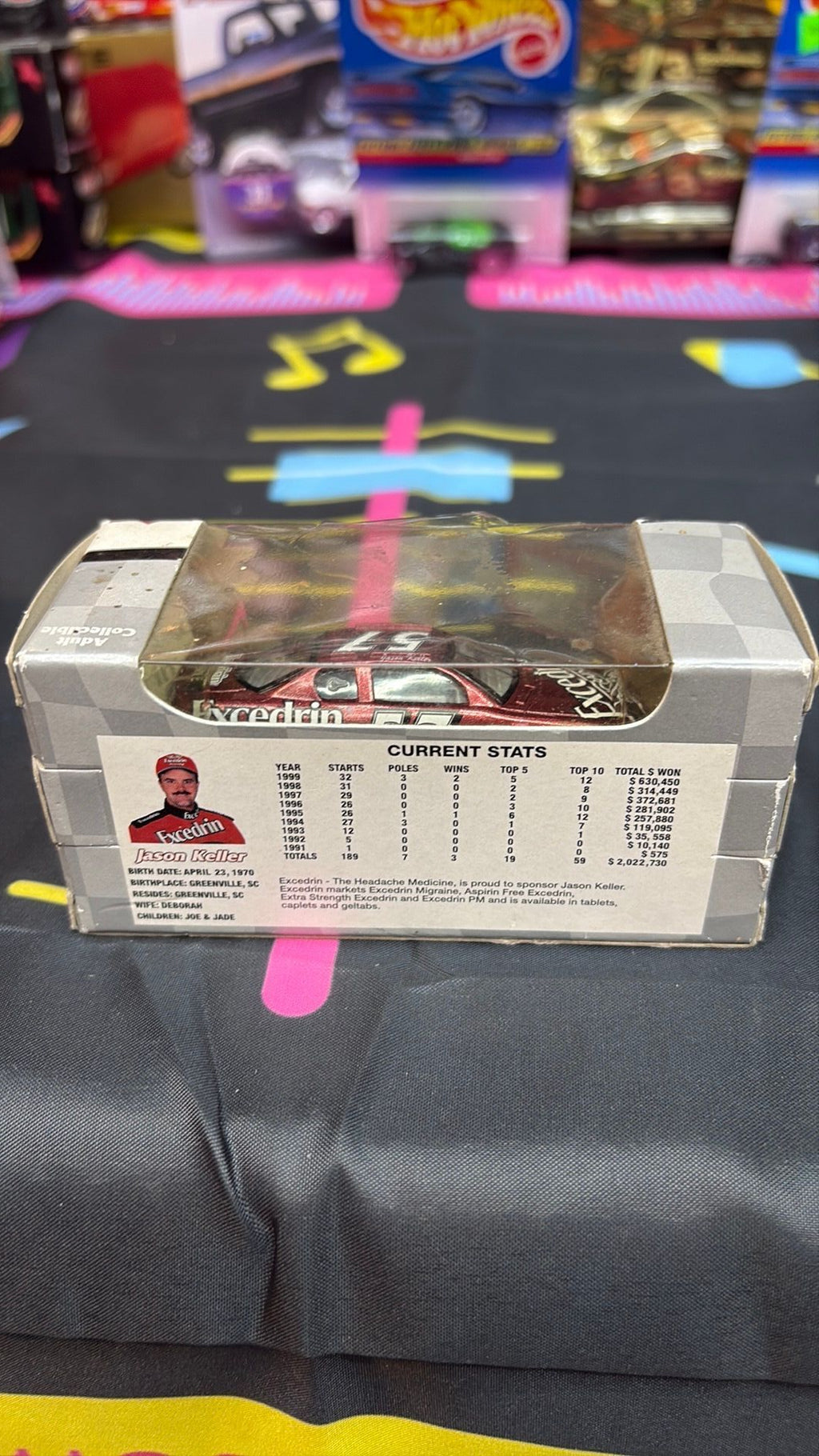 Racing Champions Jason Keller 57 Excedrin  Limited Edition