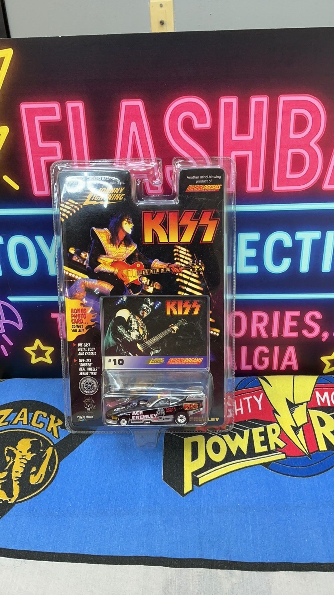 PR1- 1997 Johnny Lightning KISS Ace Frehley Funny Car Black Bonus Photo Card #10