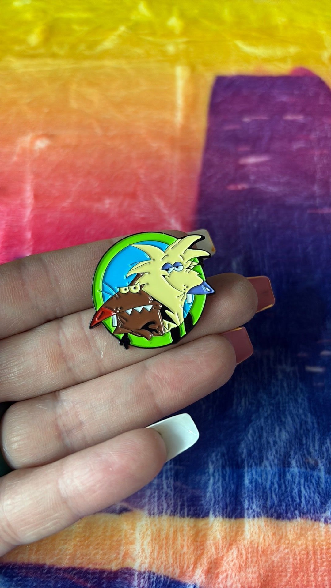 1B- Nickelodeon Angry Beavers- Characters: Daggett and Norbert Beavers Enamel Pin