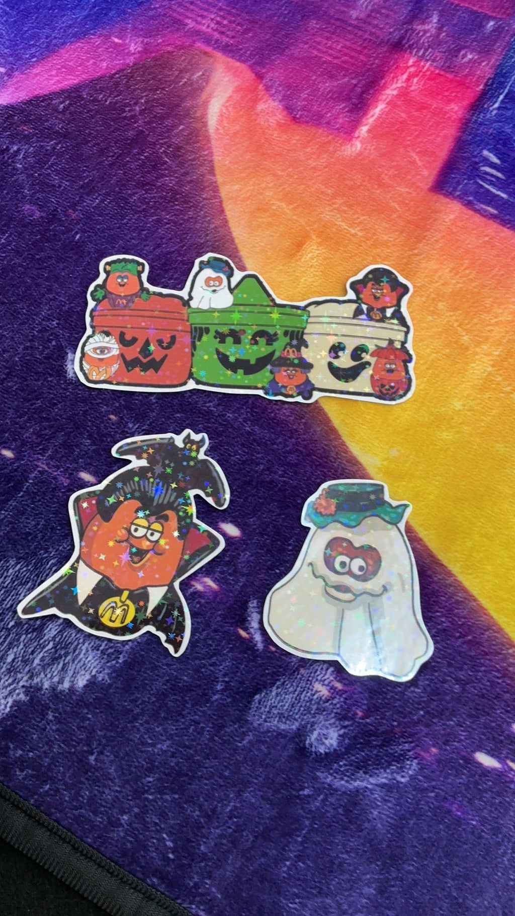 1B- McDonald’s Chicken Nuggets Halloween Stickers New