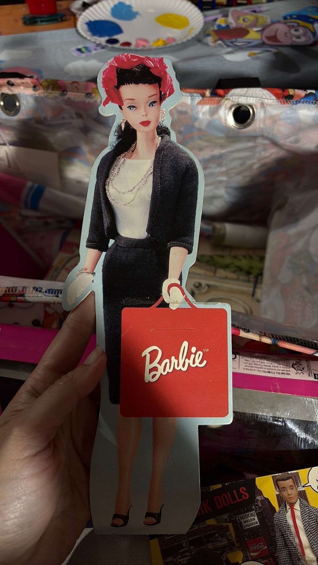 14C1- Commuter Barbie Paper Doll 1996 Calendar Brunette By Hallmark
