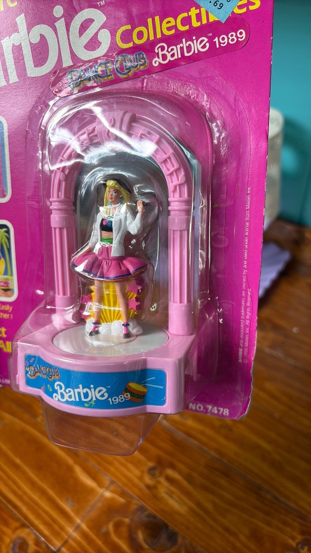 14B- Miniature Barbie Collectibles Dance Club Barbie 1989 Mini Figure Sealed 7478