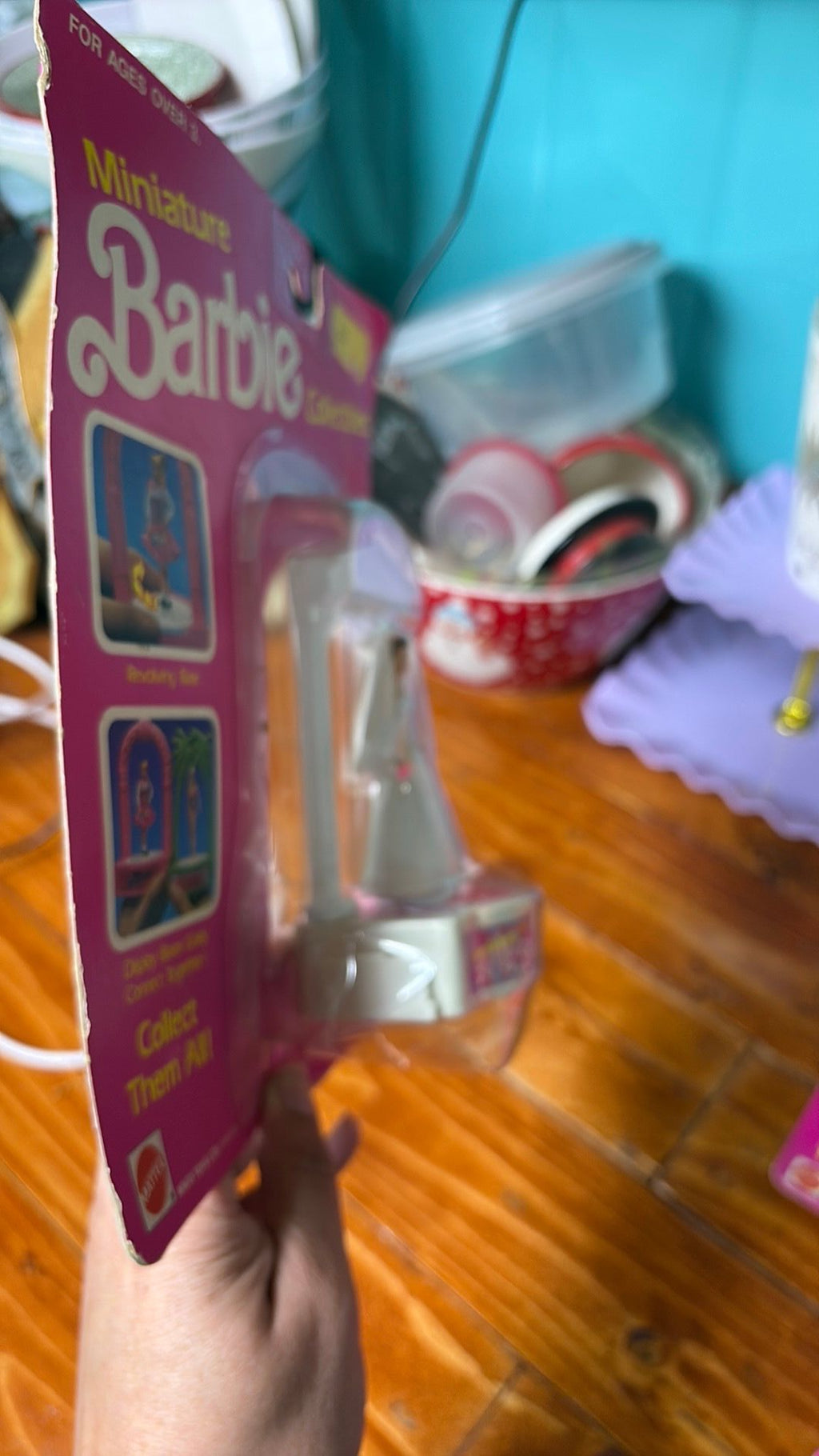 14B- 1989 Miniature Barbie Collectibles Wedding Party Barbie Bride 1959 #7478 1989