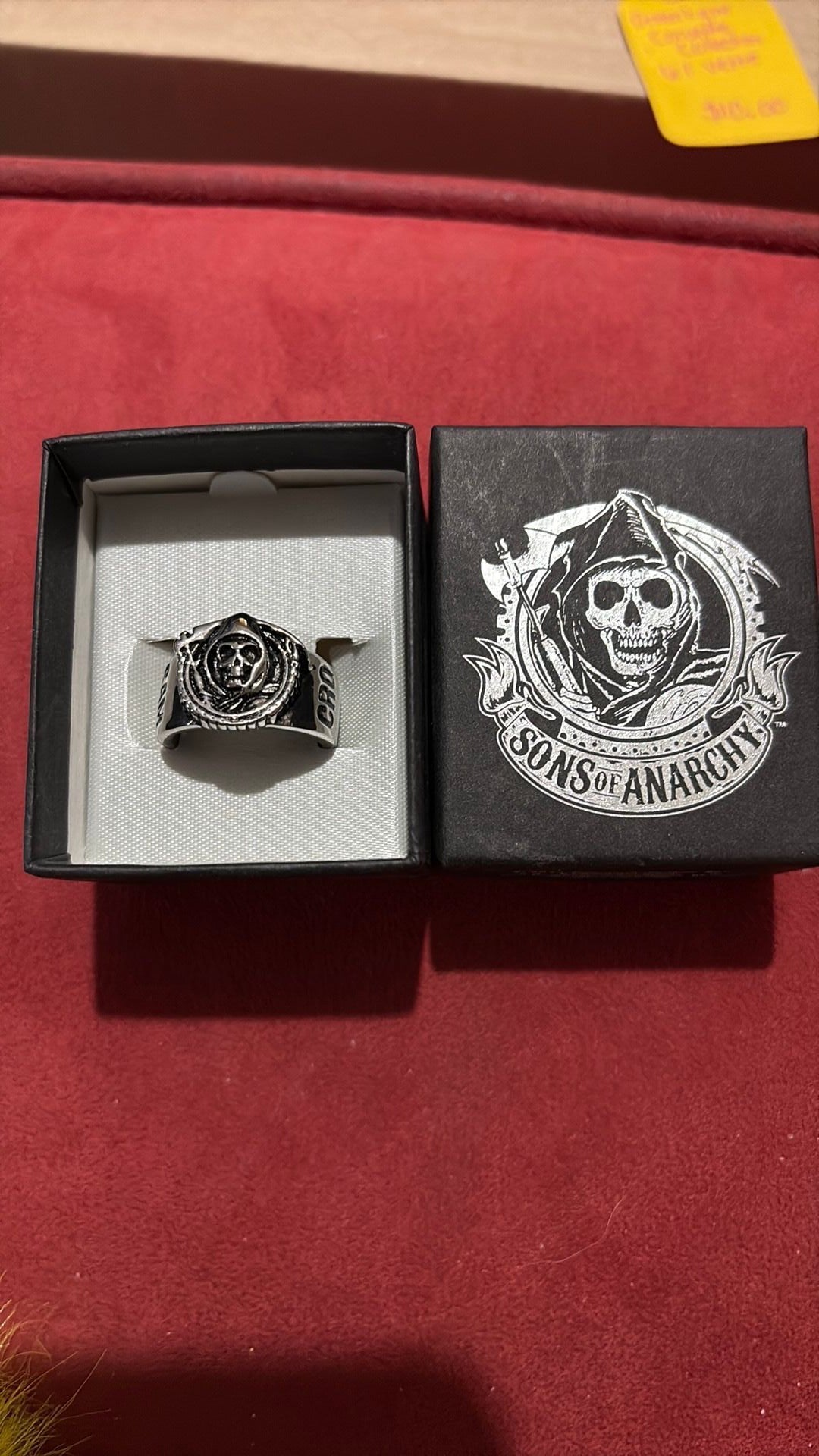 2014 Vintage Sons of Anarchy Grim Reaper Size 9 Men's Stainless Steel Ring