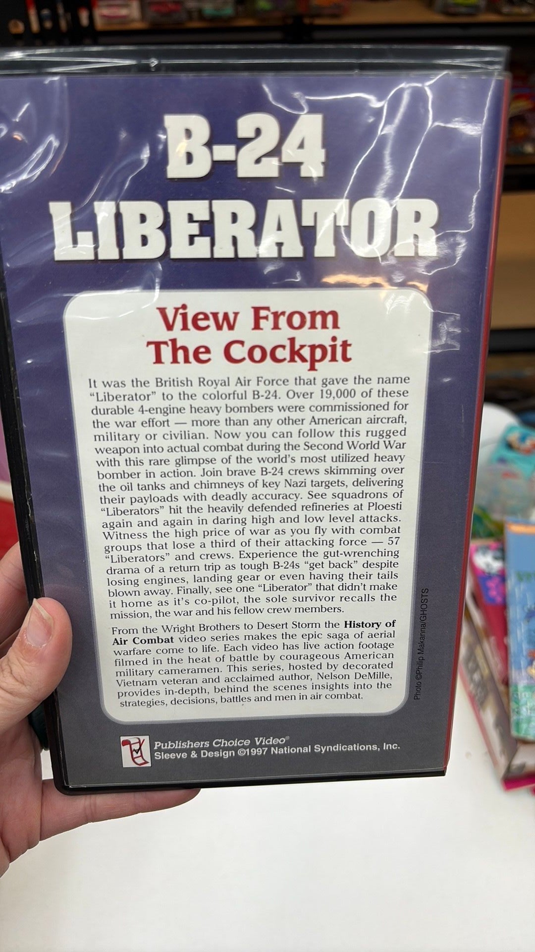 M- 1997 B-24 Liberator View From The Cockpit History Of Air Combat VHS Tape