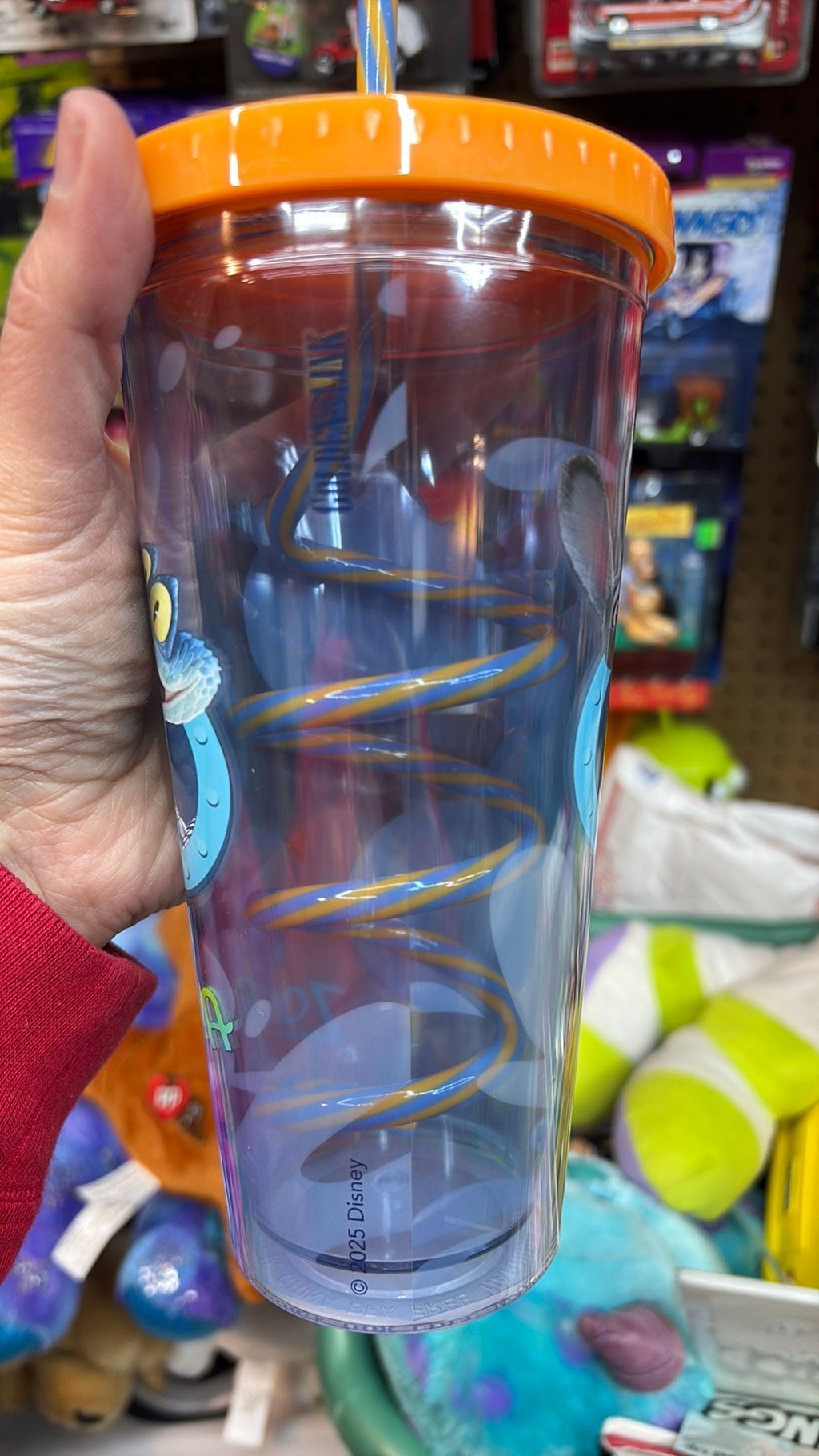 Zootopia 2 Swirly Straw Clear Tumbler 2025 NEW Cinemark AMC - 3B