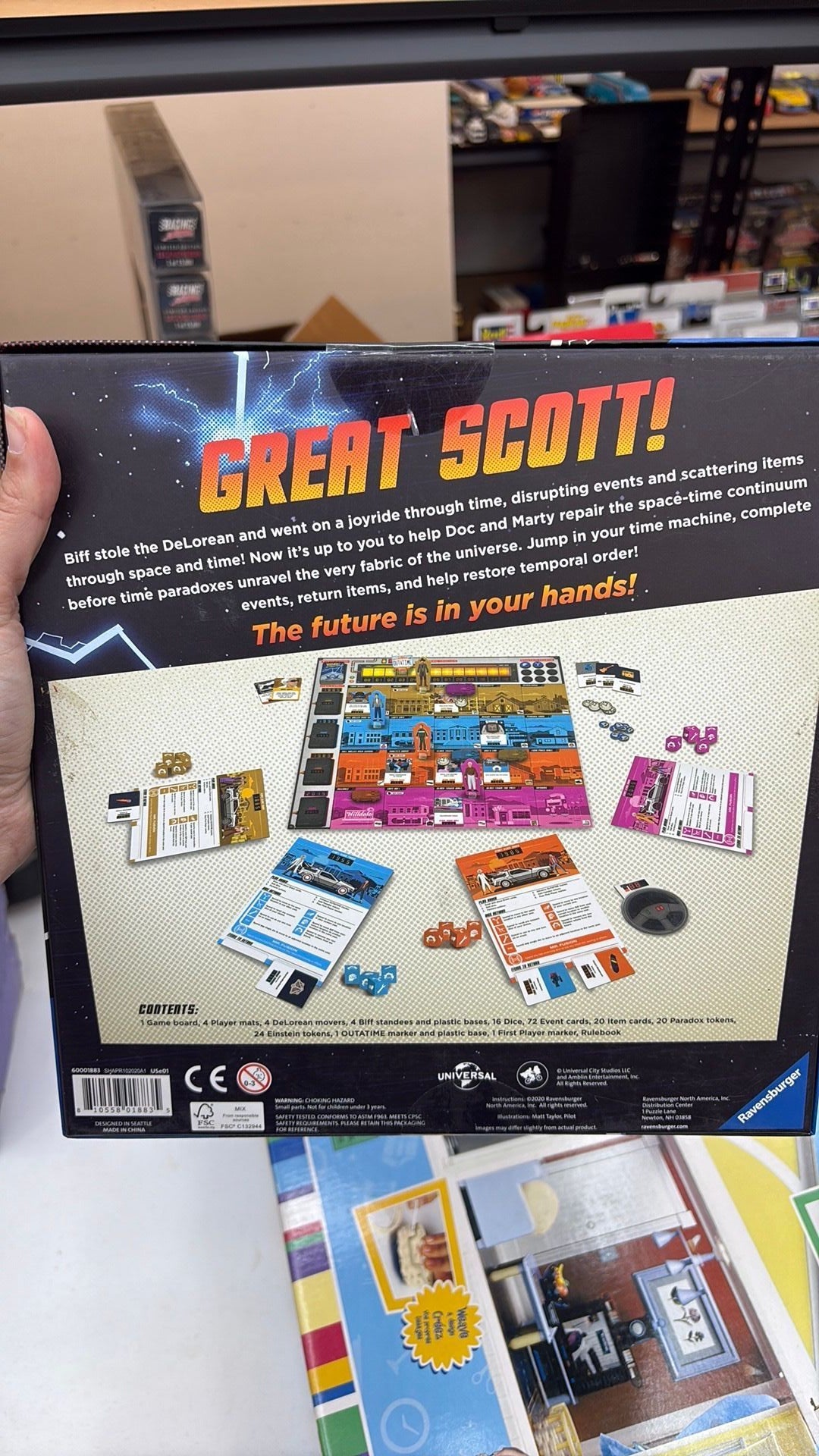 12D- Back to the Future - Dice Through Time Board Game - Ravensburger - Brand New!