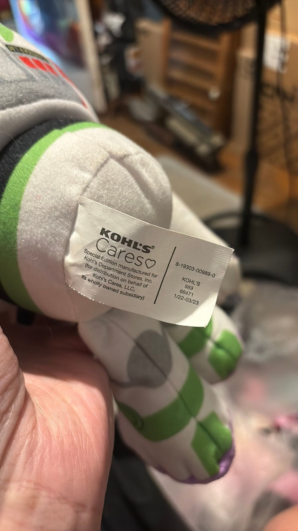 Toy Story Buzz Lightyear 15" Plush Stuffed Animal Disney Pixar, Kohl's Cares