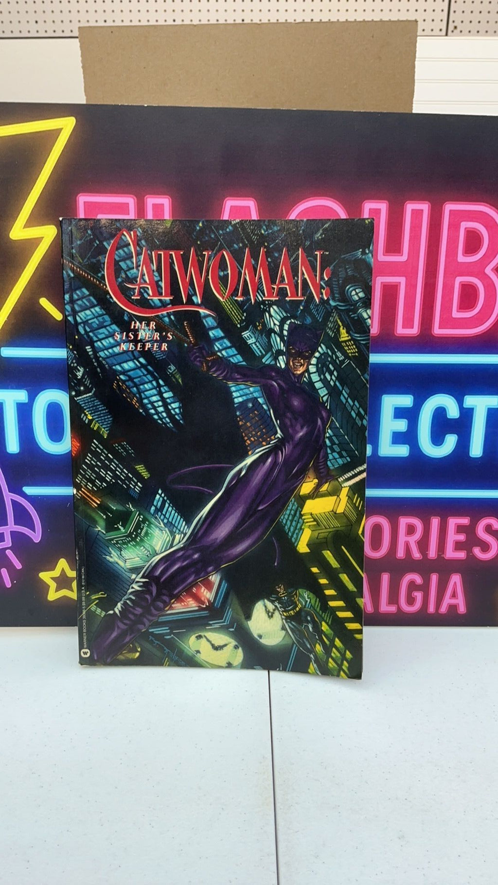 B2- Catwoman: Her Sister’s Keeper TPB 1992 DC Comics Mindy Newell Warner Books