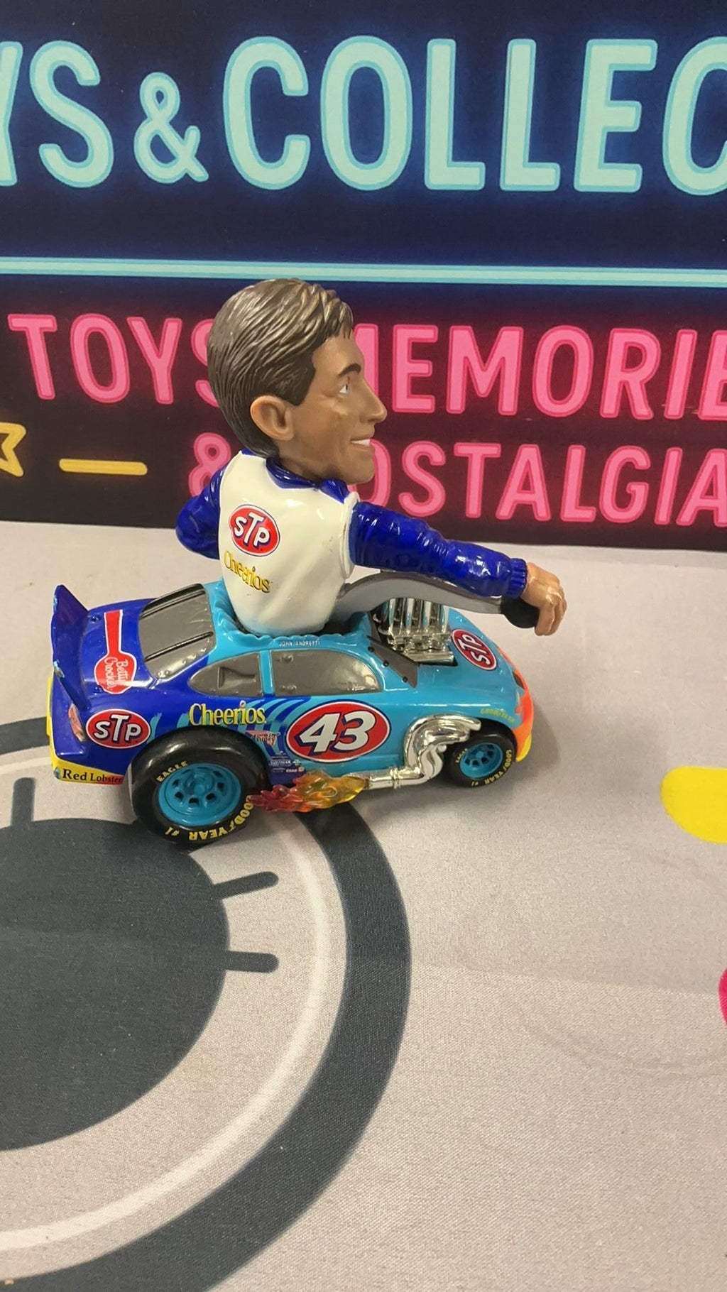 8B- Hot Wheels Radical Rides John Andretti #43 STP NASCAR Diecast has wear