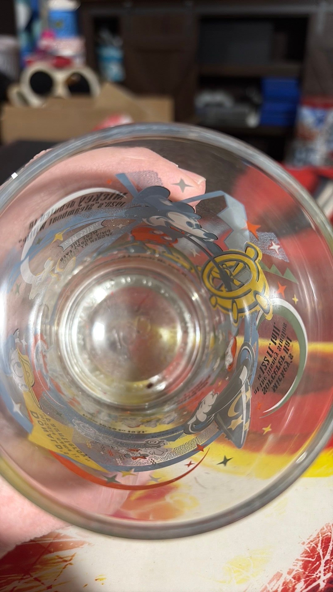 McDonald’s Walt Disney World 100 Years Of Magic Glass Cup Mickey Donald Snow Wht