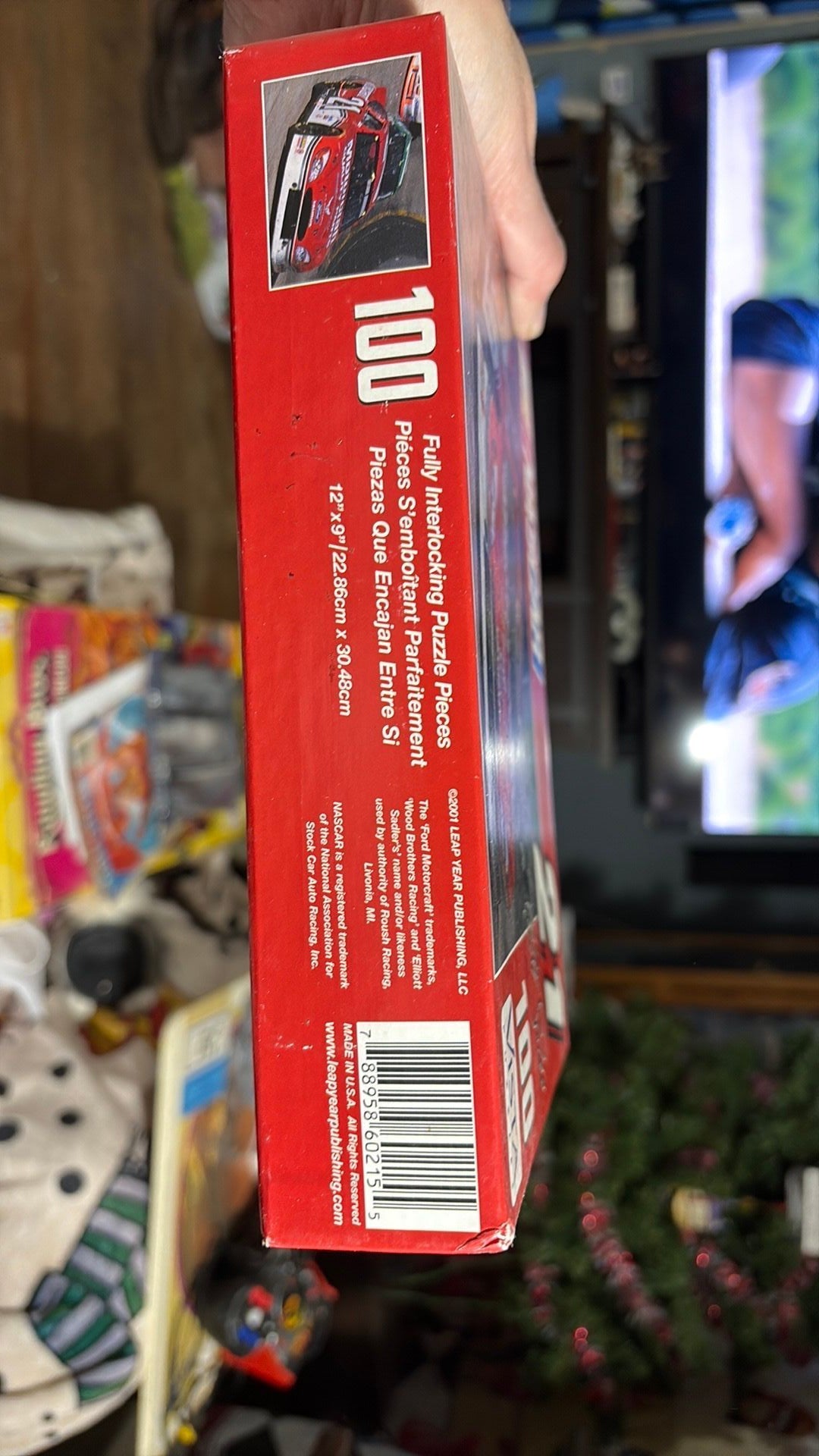 NASCAR PUZZLE 100 PIECES AMERICAN RETIRED DRIVER ELLIOT SADLER 21 NEW MAN CAVE