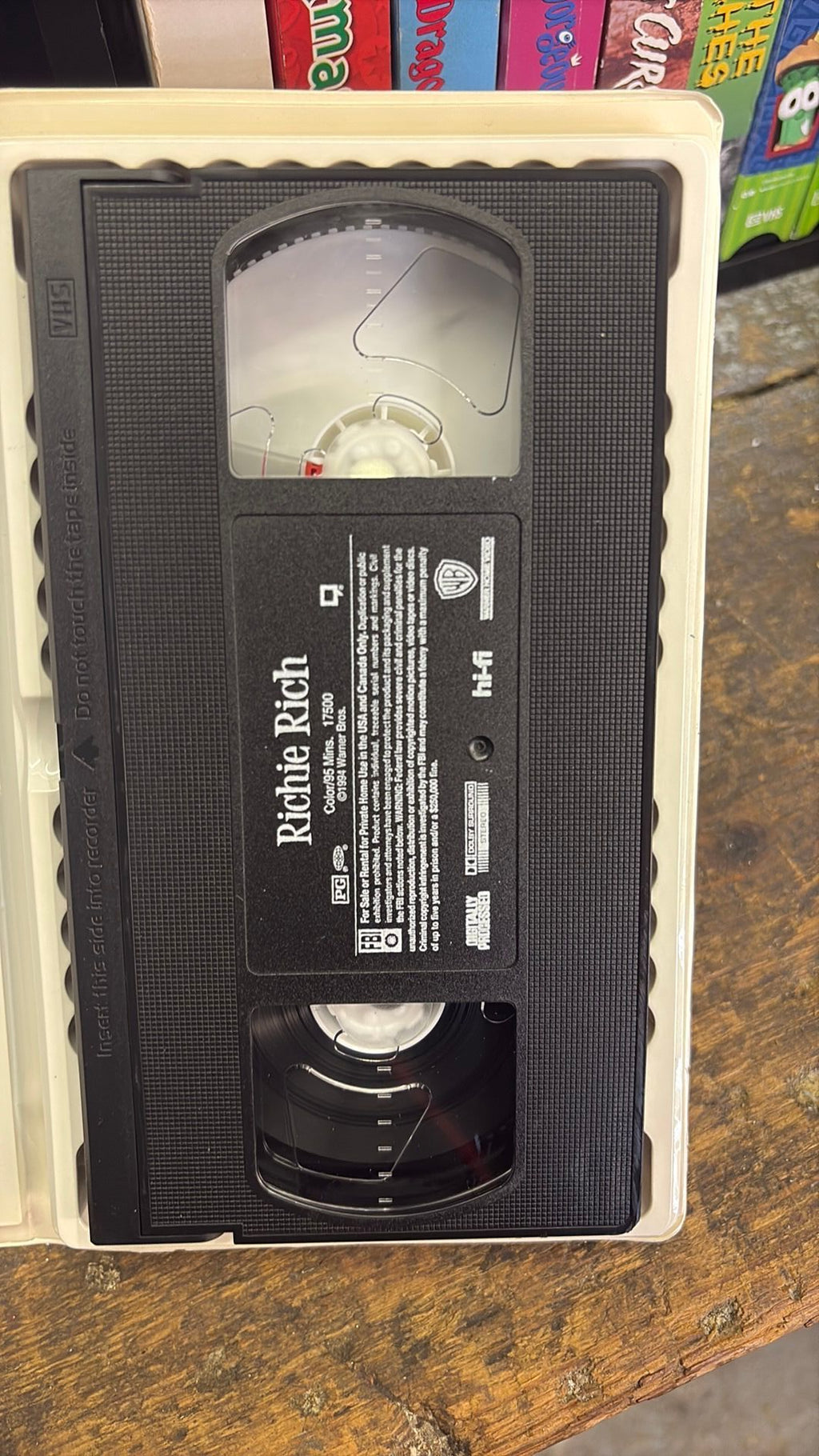 Richie Rich VHS 1995 Clamshell Tape Macaulay Culkin Warner Family Movie