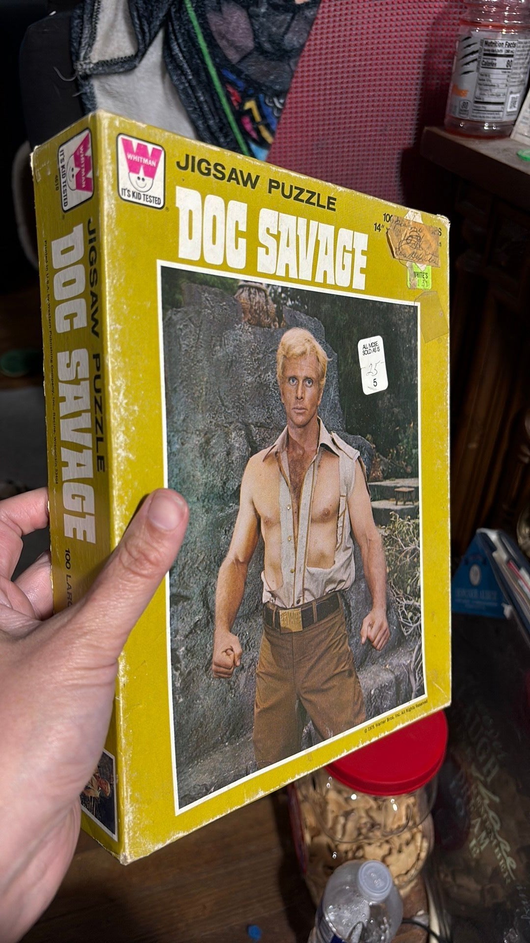 Doc Savage Movie  Ron Ely Whitman 100 Piece Jigsaw Puzzle 1975 Ron Ely Complete