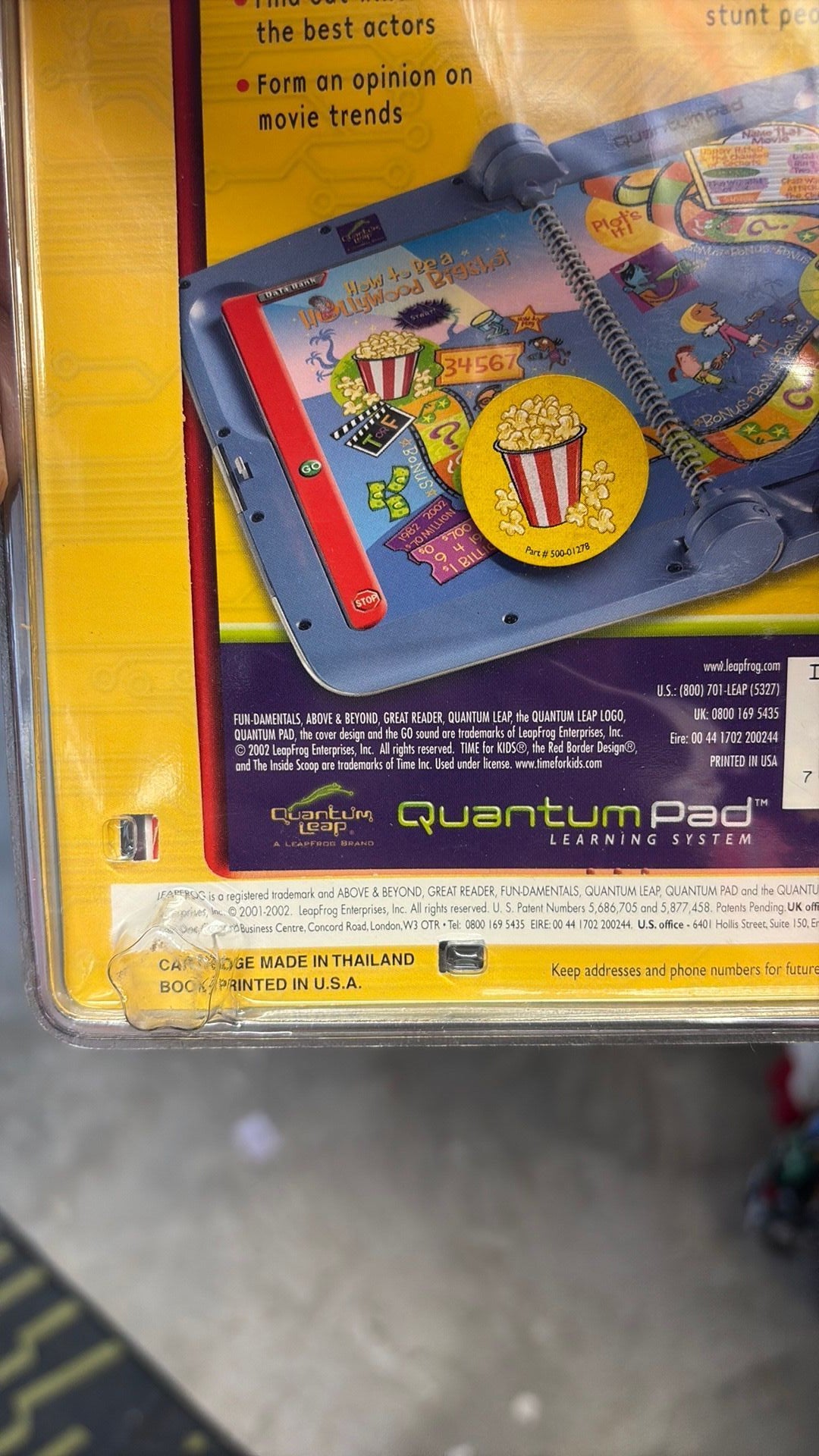 PR2- Quantum Leap QuantumPad HARRY POTTER INSIDE SCOOP Making Movies NEW SEALED