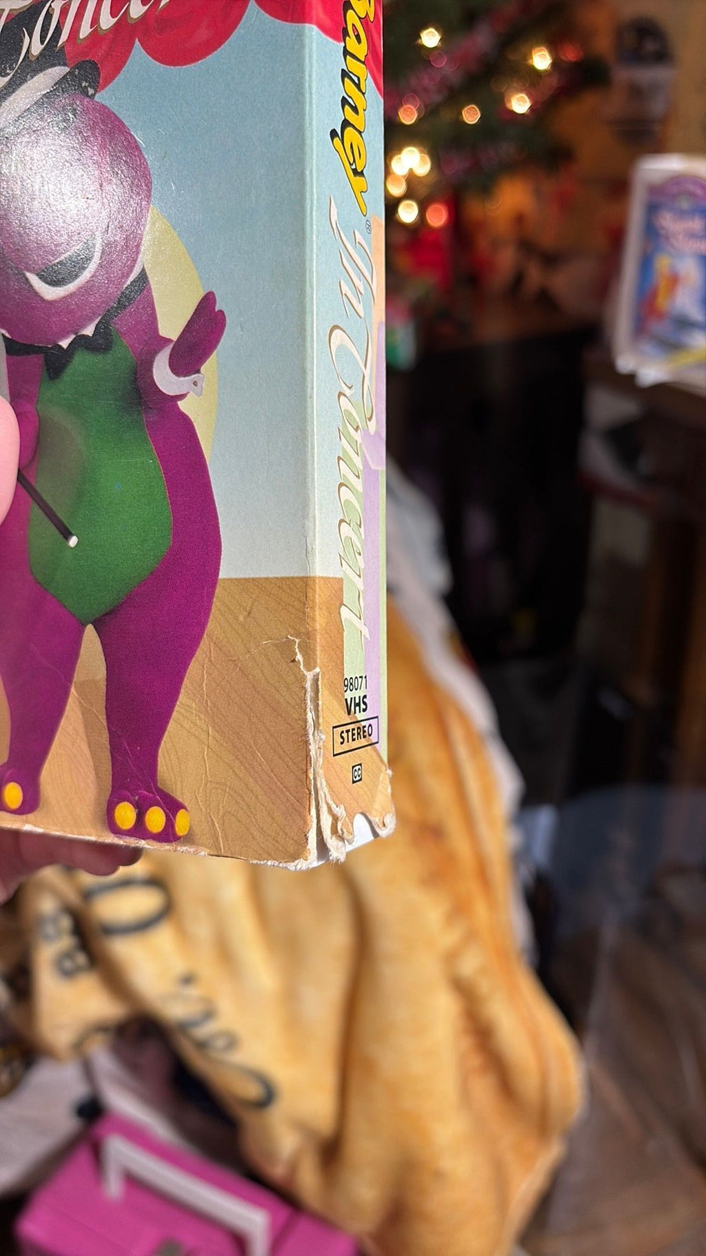 Barney & Friends Barney In Concert VHS 1991 White Tape Rare Classic Collection - case has some wear