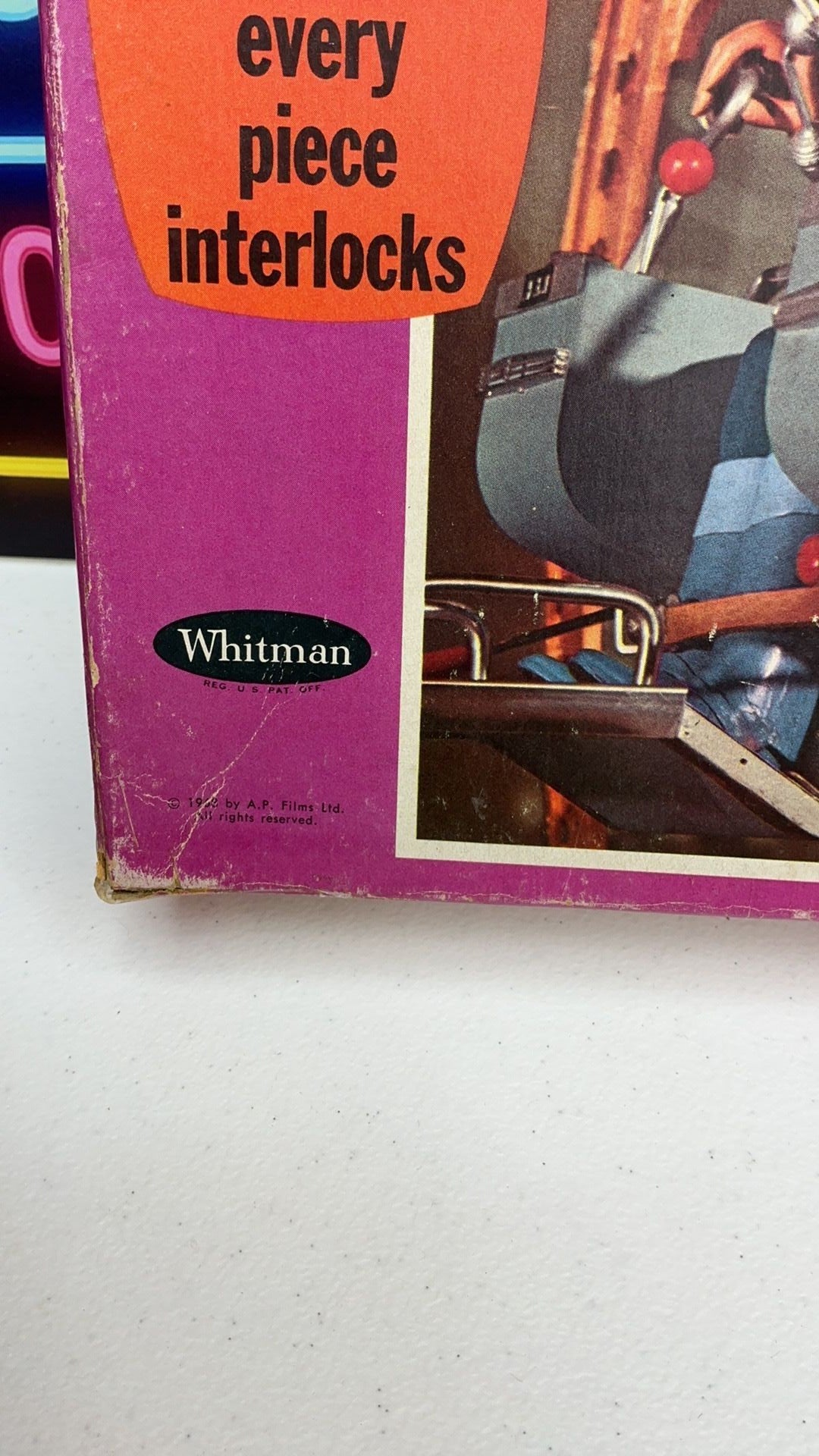 4B- Whitman - Thunderbirds Scott Tracy - 1968 Jigsaw Puzzle - COMPLETE