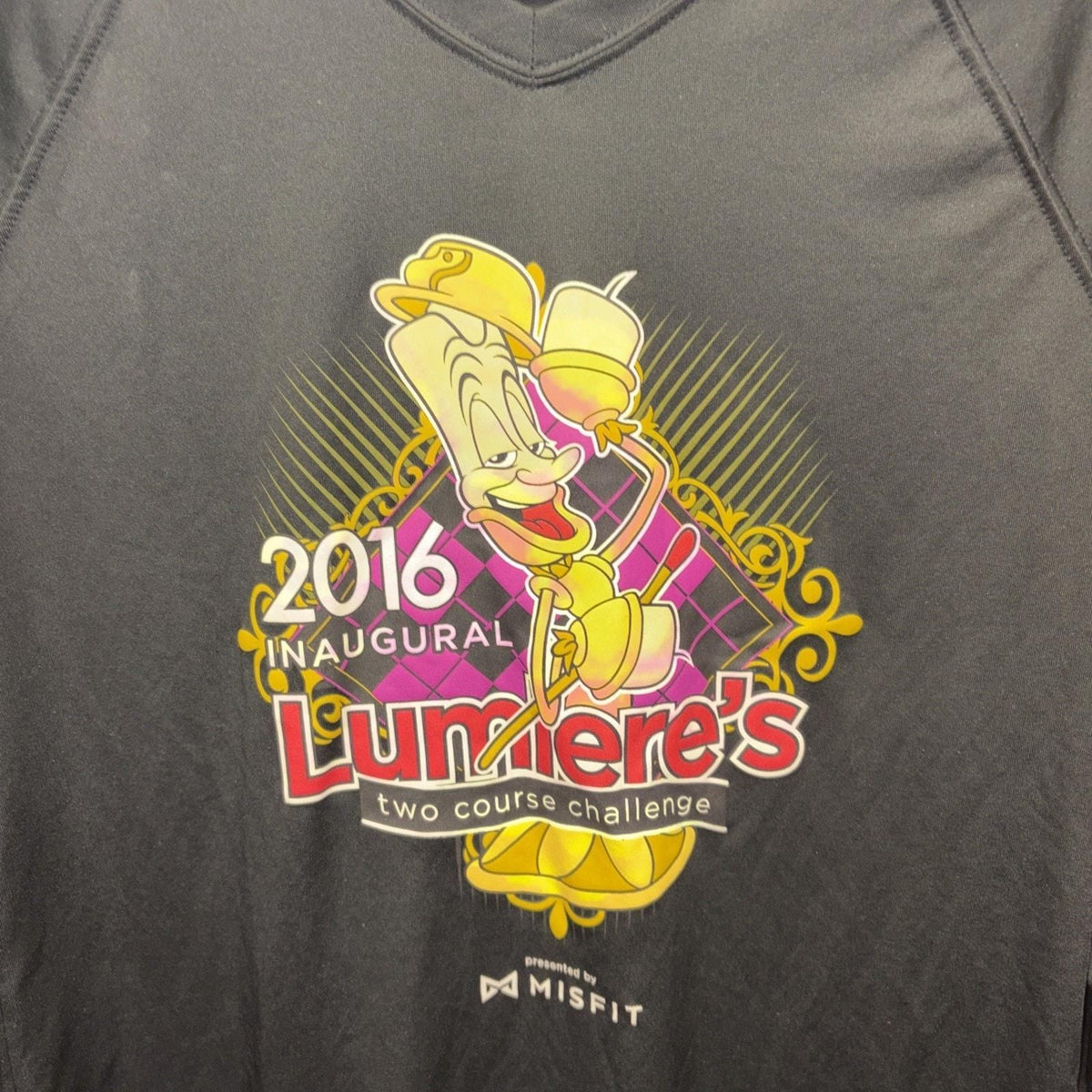 2016 Run Disney Inaugural Lumiere's 2 Course Challenge Shirt | Women’s Size M - pre-owned---good